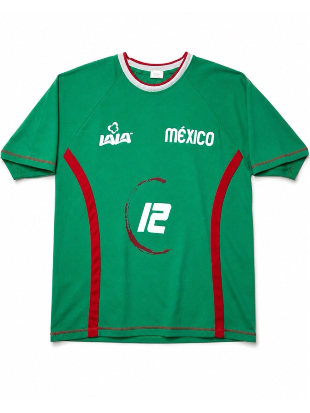 Lala Mexicana Mexico Soccer Jersey #12 Men’s Size XL Autographed Graphic On Back